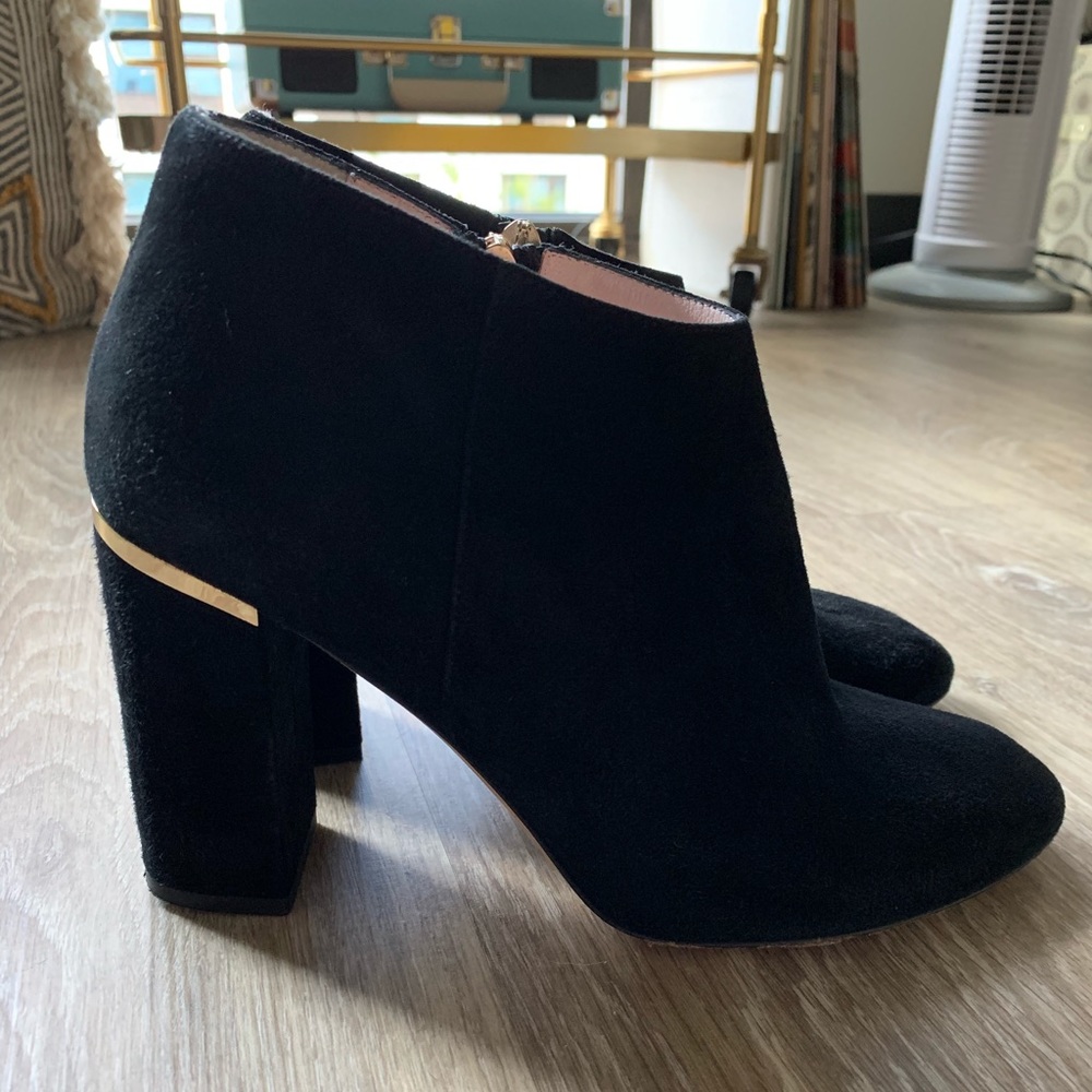 Kate spade darota suede ankle booties